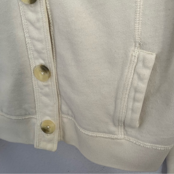 Abercrombie and fitch L cream hoodie varsity style - Picture 4 of 5